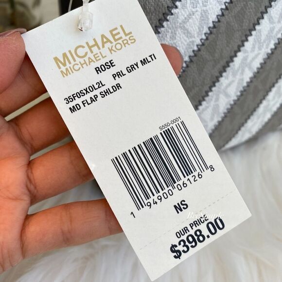 NWT Michael Kors Rose Medium Shoulder‎ Flap Chain bag - Picture 5 of 7